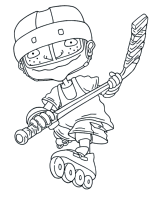 A coloring page of rocket power
